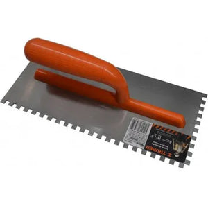 PLASTERERS TROWEL SQUARE NOTCHED 275MM X 125MM TRUPER