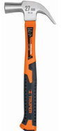 Truper 16oz Curved Claw Hammer with Fiberglass Handle - Durable, Shock-Absorbing Hammer for Professional and DIY Use