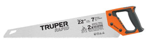 TRUPER 22" Rapid Handsaw with Comfort Grip Handle - Precision Cutting Tool for Woodworking & DIY Projects