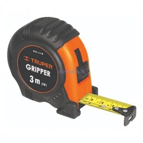 Truper 3m Reinforced Measuring Tape TP102663 - Gripper 13mm Wide Tape Measure