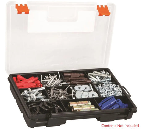 TRUPER 9" 11-Compartment Small Parts Organizer - Compact Storage for Screws, Bolts & Hardware