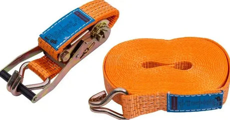 TS2050E Ratchet Strap 9mx50mm - Type 50, 25kN Heavy-Duty Lashing by Kramp