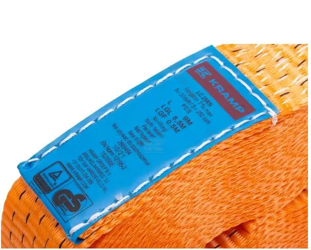 TS2050E Ratchet Strap 9mx50mm - Type 50, 25kN Heavy-Duty Lashing by Kramp