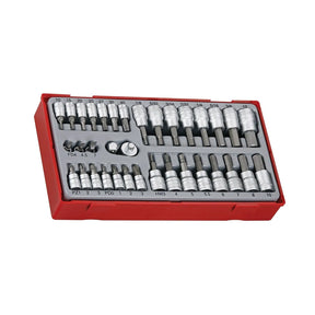 Teng Tools TTBS35 35 Piece 1/4" & 3/8" Drive Bit Socket Set