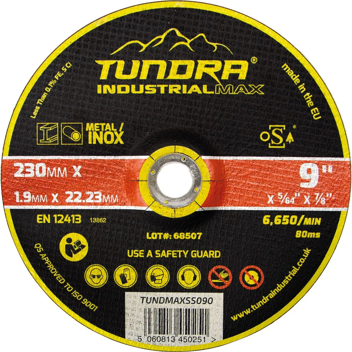 Tundra 9" Cutting Disc