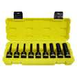 TUNDRA 1/2" Drive Impact Hex Bit Set - 9pc Male Hex Socket Set TUNIHEXS12-09M
