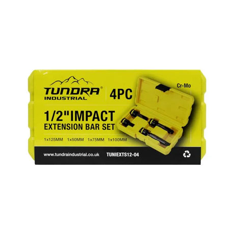 Tundra 4 Piece Impact Extension Bar Set - 1/2" Drive TUNIEXTS12-04