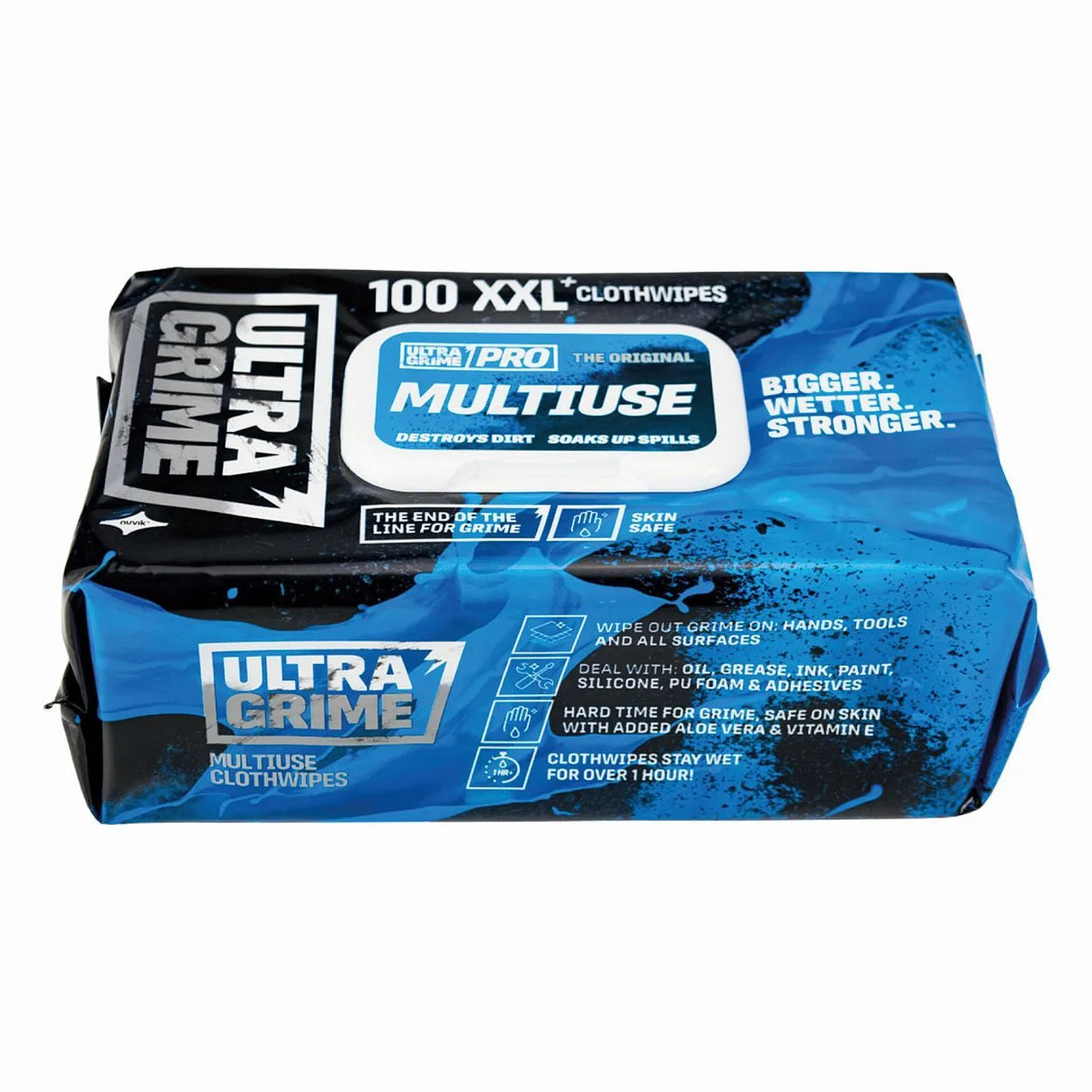 Ultra Grime Industrial Multi-Purpose Cleaning Wipes 100pc