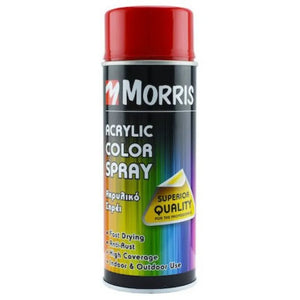 Morris Gloss Fire Red Spray 400ml - RAL 3000