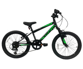 Ignite Stealth  Black Green Kids bike