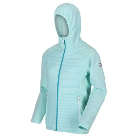 Regatta Women's Andreson V Hybrid Insulated Quilted Hooded Walking Jacket Cool Aqua