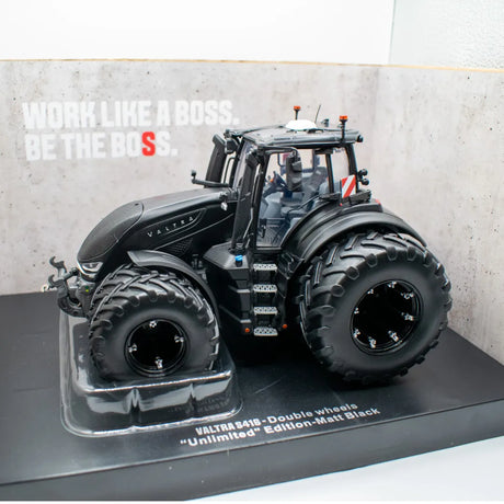 Valtra S416 Unlimited with double wheels matt black Model Tractor 1:32 Scale Die-Cast 4WD by Universal Hobbies