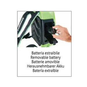 Verdemax Futura 12L Battery Powered Knapsack Sprayer | 12V 2.5Ah Battery | Fibreglass Lance