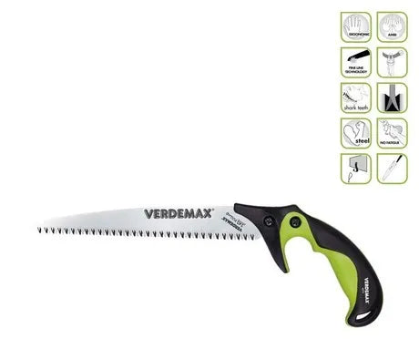 Verdemax Professional Fixed Handsaw - 24cm Blade | Sharp & Durable