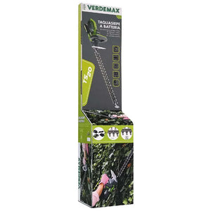 Verdemax TS20 Battery Powered Hedge Trimmer | 20V 2Ah Battery Included | 61cm Blade