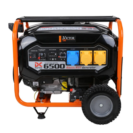 Victor LC6500DCS 5kW Petrol Generator - 6KVA - Loncin 389cc AVR
