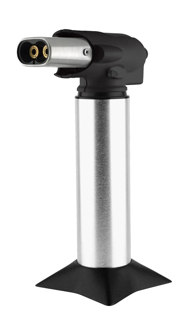 Vires Self-Igniting Gas Torch | Double Flame with Child-Proof Safety Lock