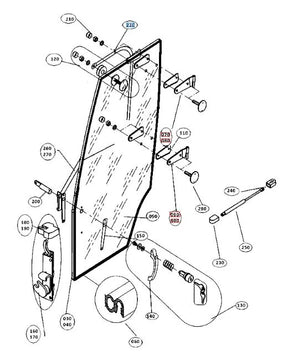 W25TS-04170 Kubota Ball and Socket Joint for Mauser Cab Frames & Doors