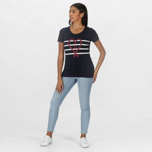 Regatta Kimberley Walsh Filandra IV Graphic T-Shirt Navy Heart Print