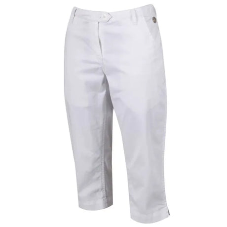 Regatta Kimberley Walsh Maleena II Casual Capri Trousers White