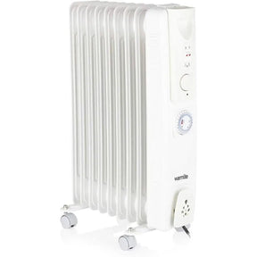 Warmlite 2000W Oil Filled Radiator with Timer | Energy-Efficient Freestanding Heater with Adjustable Thermostat