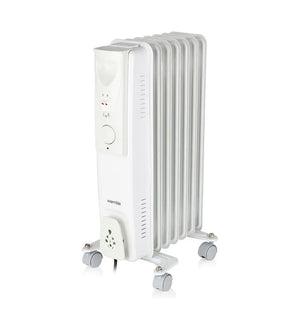 Warm Lite 1500W Oil Filled Radiator | Portable 7-Fin Heater with Adjustable Thermostat & Safety Features