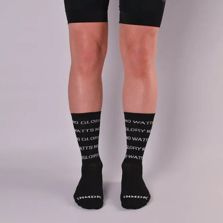NMDK WATT UP Socks - Black | High-Performance PROLEN Yarn Cycling Socks