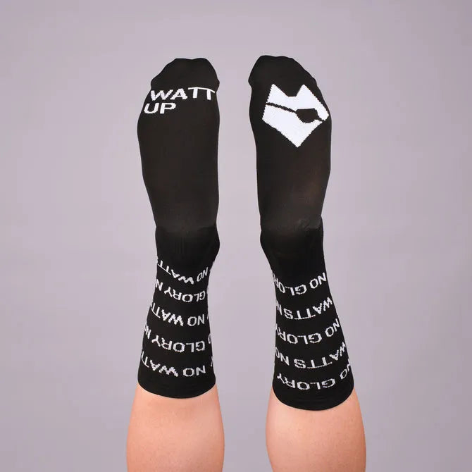 NMDK WATT UP Socks - Black | High-Performance PROLEN Yarn Cycling Socks