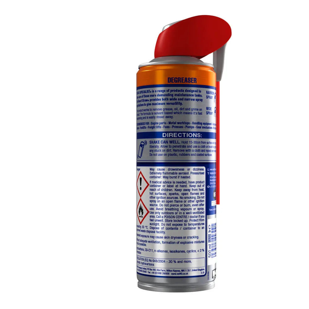 WD-40 Specialist Fast Acting Degreaser - 400ml Aerosol | Smart Straw Spray