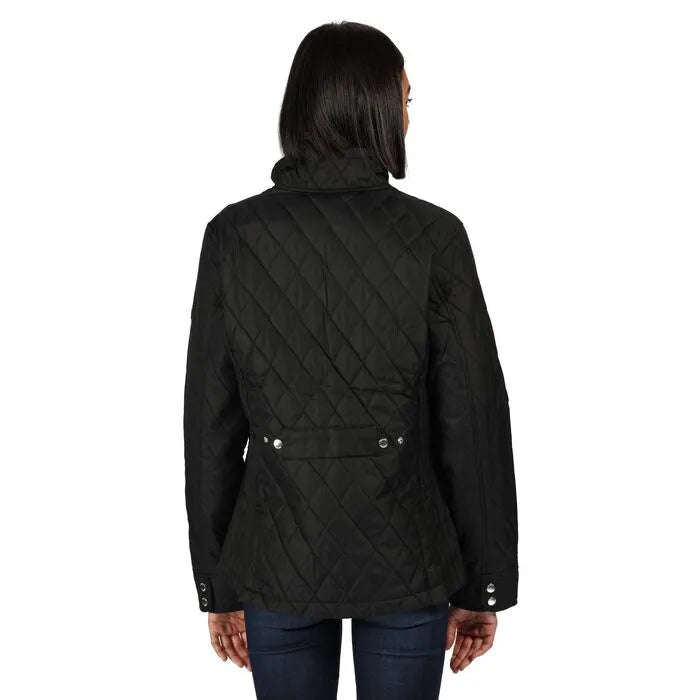 Regatta Women's Charna Insulated Diamond Quilted Jacket Black Small Spot