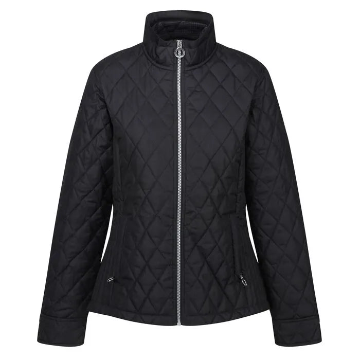 Regatta Women's Charna Insulated Diamond Quilted Jacket Black Small Spot