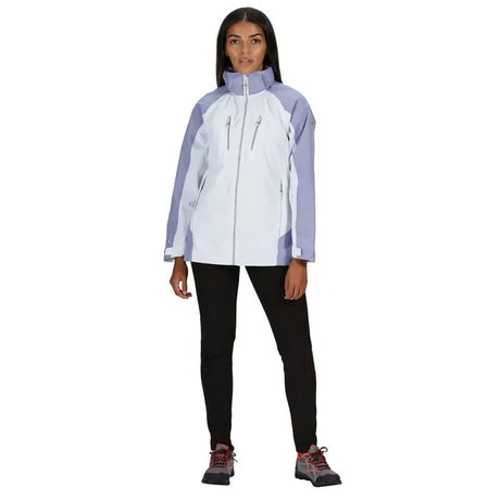 Regatta Women's Calderdale IV Waterproof Hooded Walking Jacket White