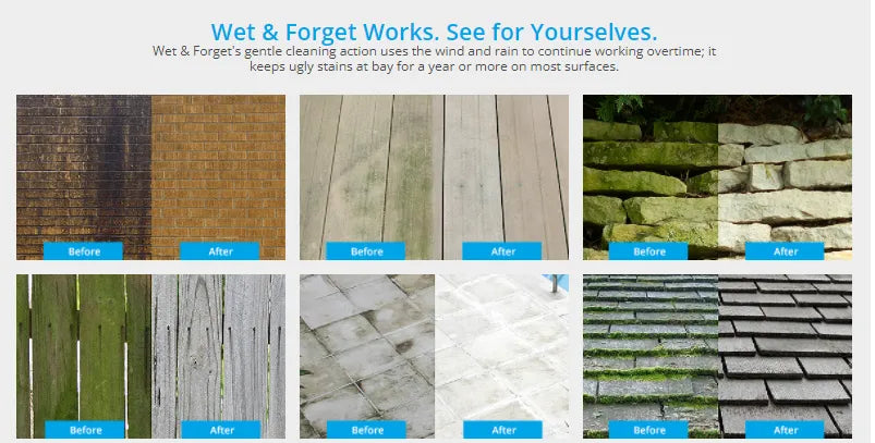 Wet & Forget 20 Litre Mould, Moss, Algae & Lichen Remover
