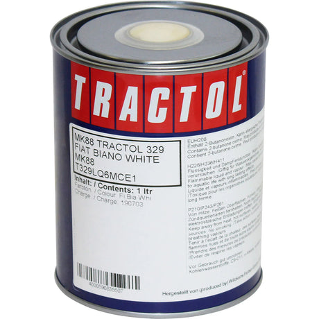 Tractol Paint 1L Fiat White - MK88
