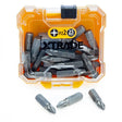 XTrade 25 Piece Screwdriver Bits PZ2 - S2 Steel, Precision-Machined with Storage Case