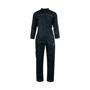Xpert Core Zip-Front Coverall Navy - Durable 250gsm Workwear with Elasticated Cuffs and Reflective Piping