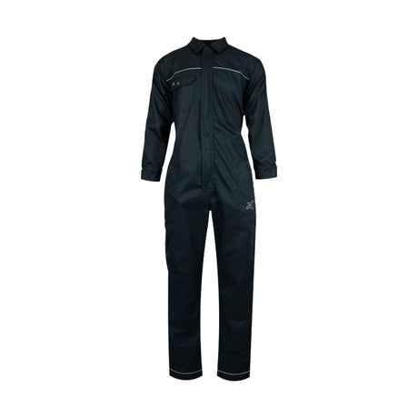 Xpert Core Zip-Front Coverall Navy - Durable 250gsm Workwear with Elasticated Cuffs and Reflective Piping