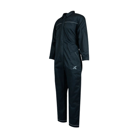 Xpert Core Zip-Front Coverall Navy - Durable 250gsm Workwear with Elasticated Cuffs and Reflective Piping