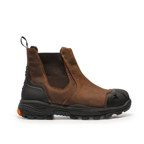 Xpert Pro Forge Waterproof Safety Dealer Boot - Brown | S7L Certified & Slip Resistant