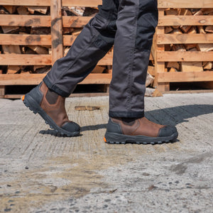 Xpert Pro Forge Waterproof Safety Dealer Boot - Brown | S7L Certified & Slip Resistant