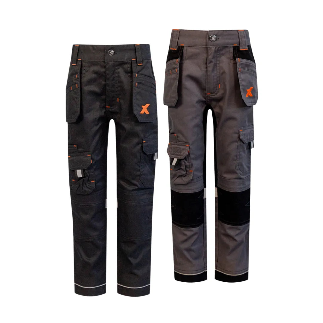 Xpert Pro Junior Work Trousers Black/Grey