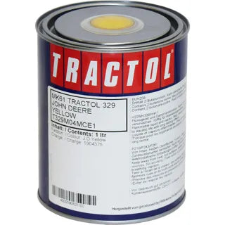 Tractol Paint - John Deere Yellow - 1 Litre for Agricultural & Industrial Equipment