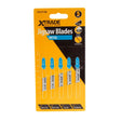 XTRADE JT118B Jigsaw Blade Metal (5 Pack) - 75mm HSS Blades with Wavy Set Teeth