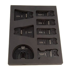 XTRADE MBMWSET-8 Multi-Tool Blade Set (8 Piece) - Wood & Metal Universal Fit Blades