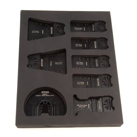 XTRADE MBMWSET-8 Multi-Tool Blade Set (8 Piece) - Wood & Metal Universal Fit Blades