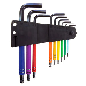 XTRADE 9pc Long Arm Ball End Hex Key Set