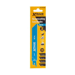 XTRADE SS922AF Recip Saw Blade Metal (5 Pack) - 150mm BIM Fine Cut Blades