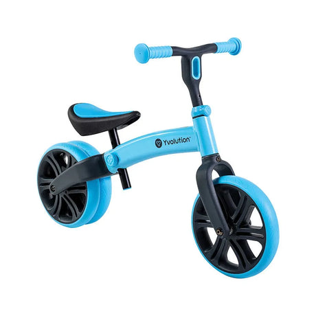Yvolution Velo Junior Balance Bike Blue | Adjustable for Ages 18 Months to 3 Years