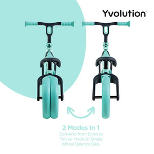 Yvolution Velo Junior Balance Bike Green | Adjustable for Ages 18 Months to 3 Years