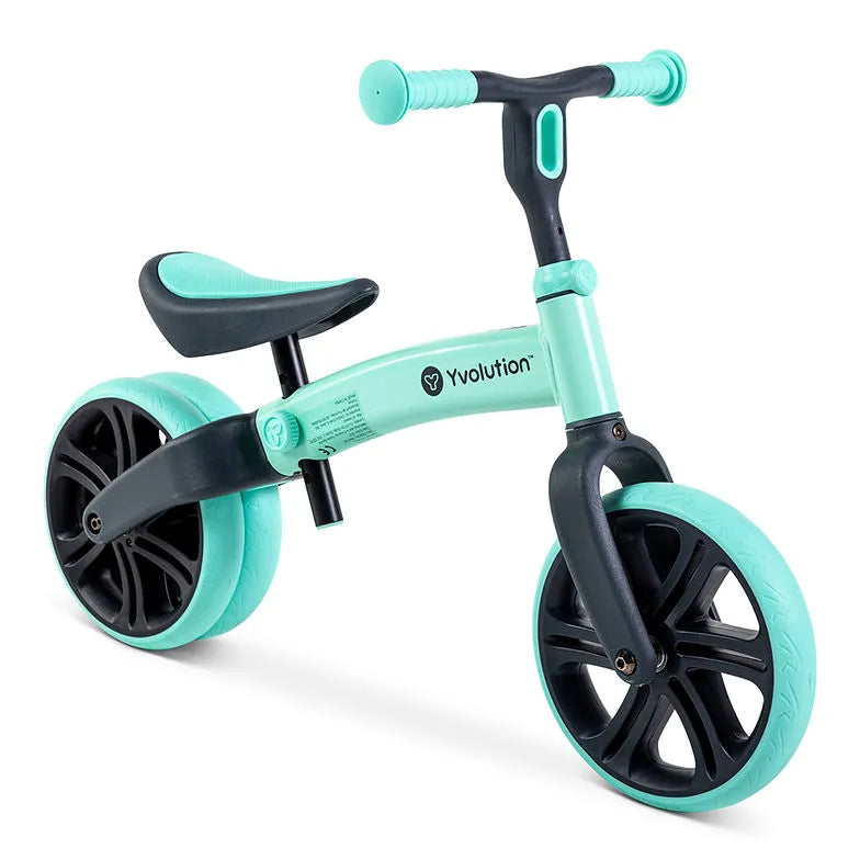 Yvolution Velo Junior Balance Bike Green | Adjustable for Ages 18 Months to 3 Years